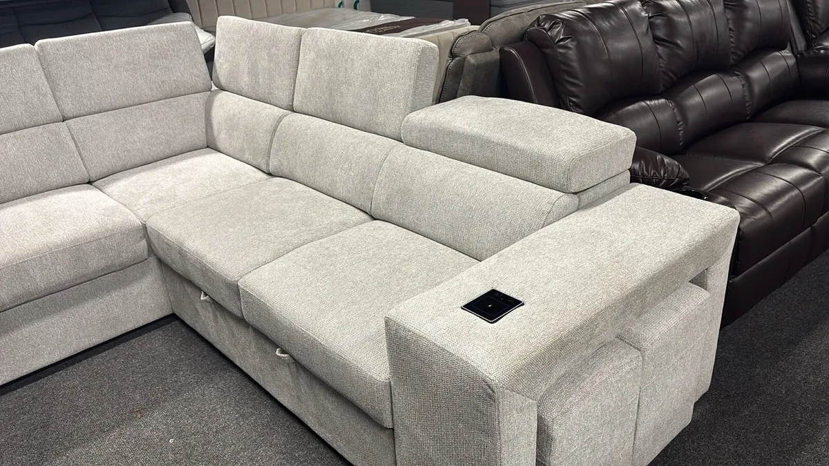 New Corner Sofa Bed With Charger Point - Image 3