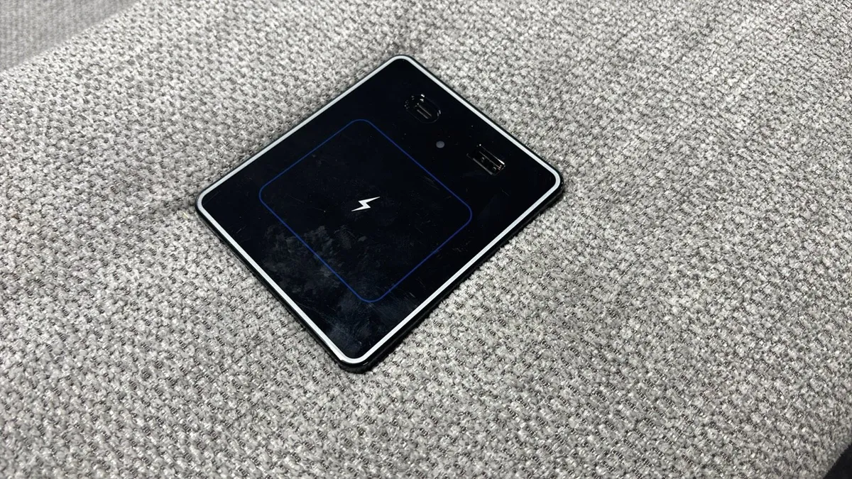 New Light Grey Fabric Sofa bed - Image 4