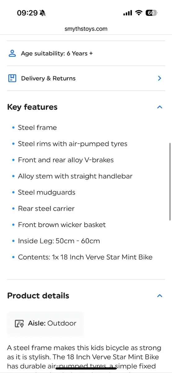 Children’s 18” bike (6+) - Image 3