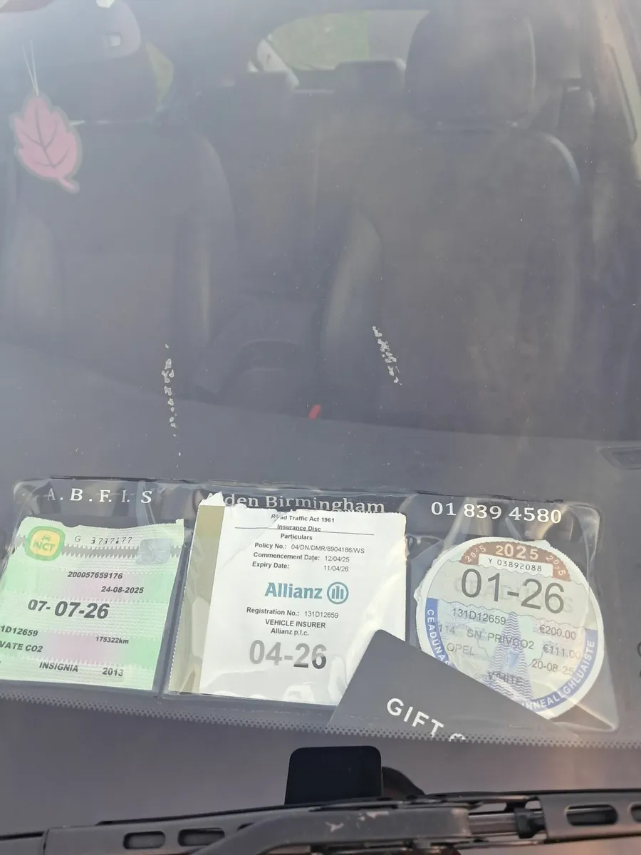 Opel Insignia  Nct and tax - Image 3