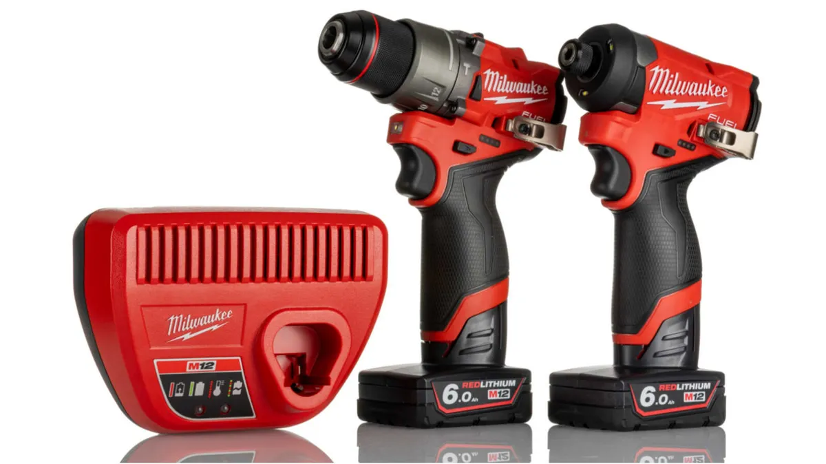 Milwaukee M12 Fuel Drill & Impact Driver 2 x 6Ah