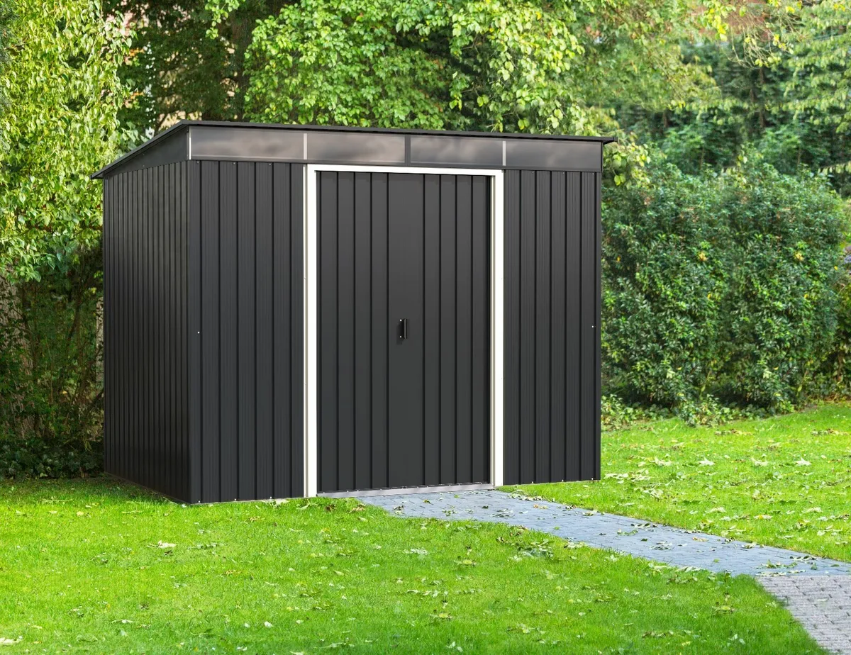 TOP Pent Roof Skylight 8×6 Metal Garden Shed – - Image 3