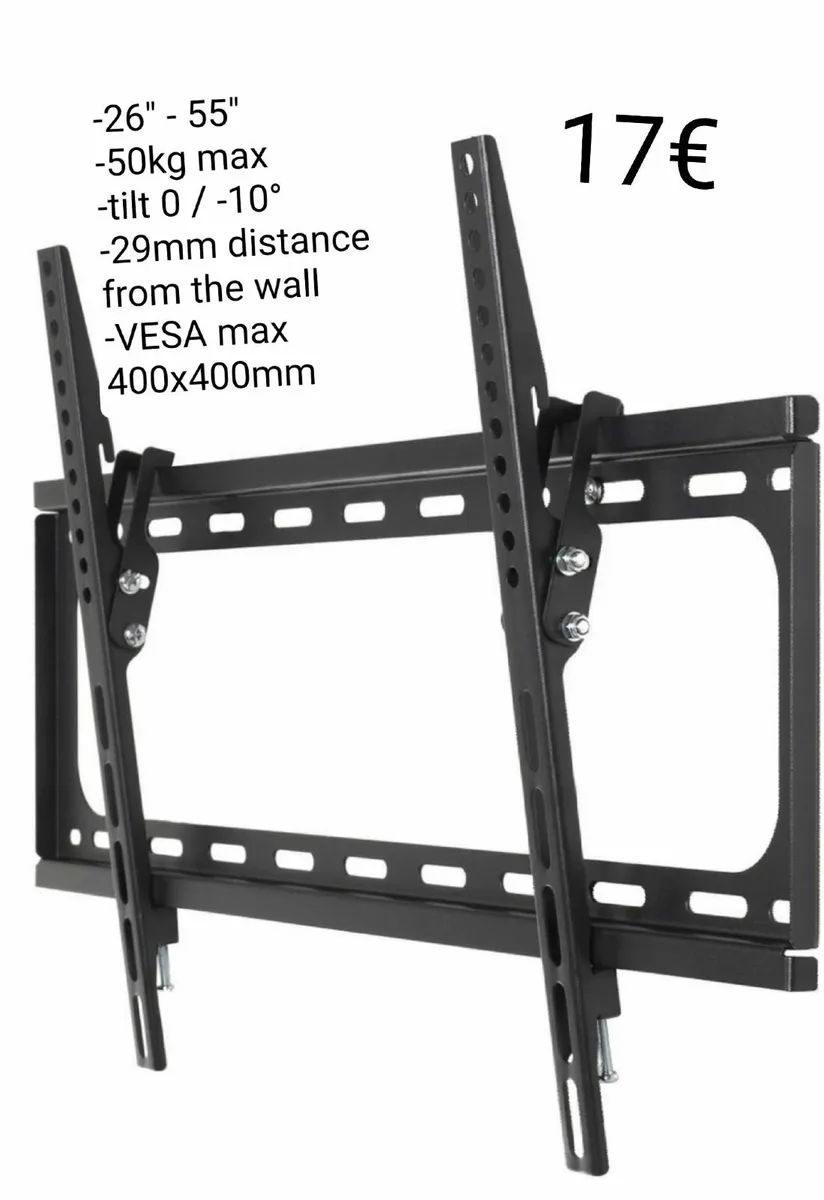 Tv Bracket Wall Mount Flat Tilt 32"-55" - Image 1