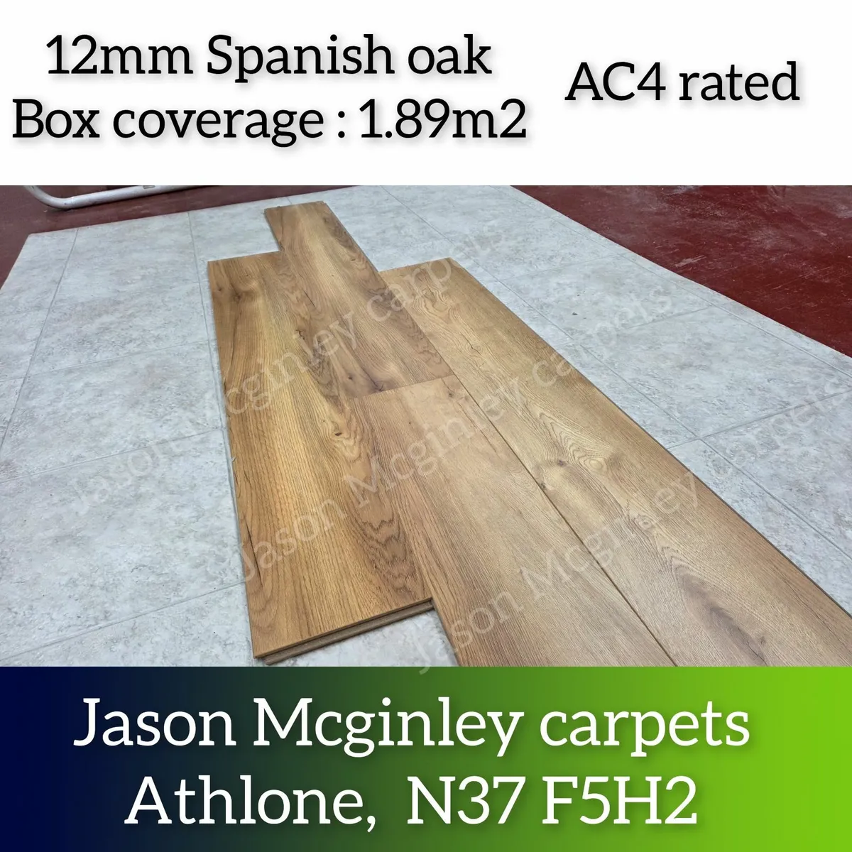 12mm Matte Finish Laminated Click Flooring in Mult - Image 1