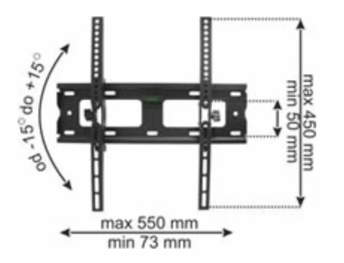 TV Wall Mount Bracket Flat Tilt 26" - 55" - Image 2