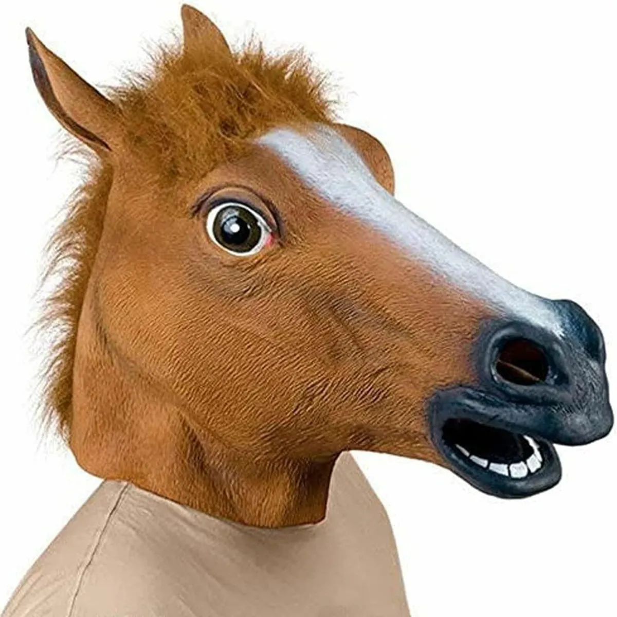 Halloween Mask Horse Head Mask Deluxe Novelty Hall