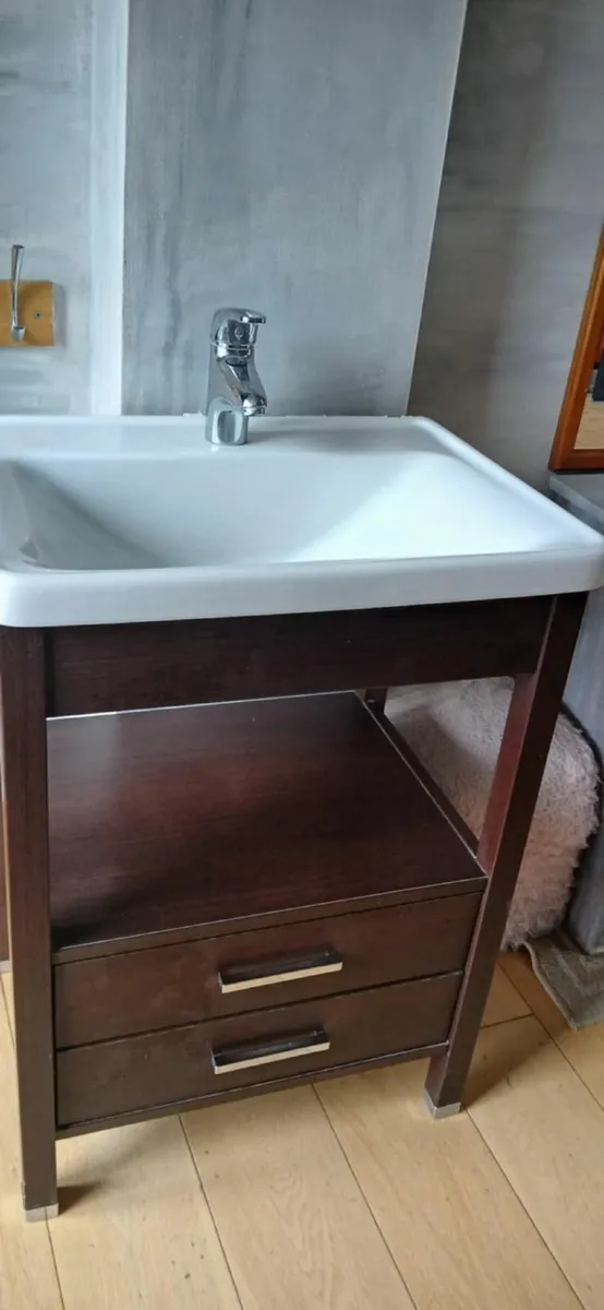 bathroom sink with cabinet - Image 1