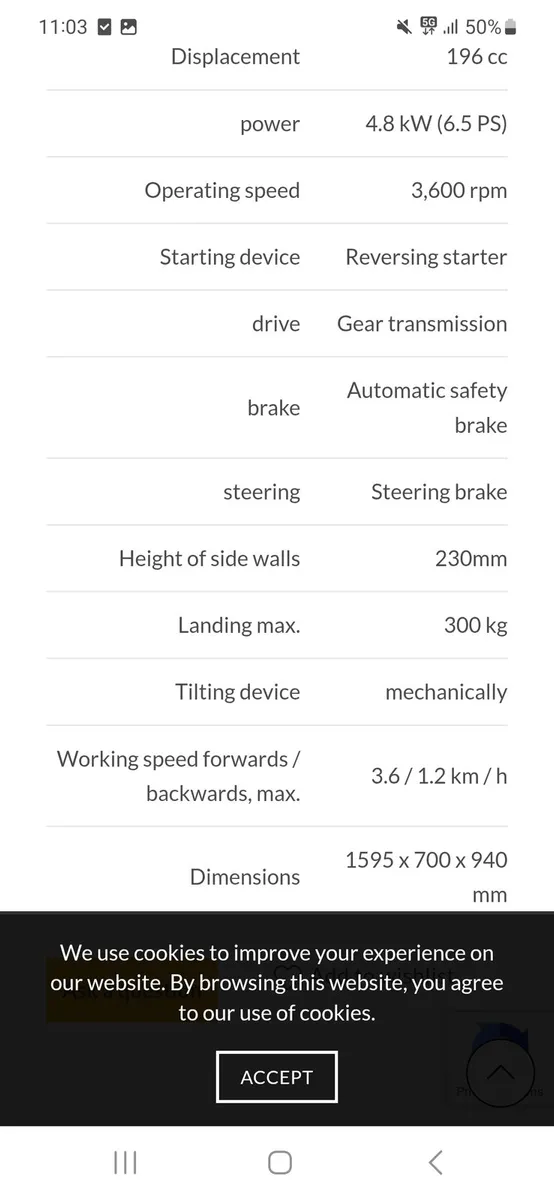 **LUMAG 300KG TRACKED MINI DUMPER** - Image 3