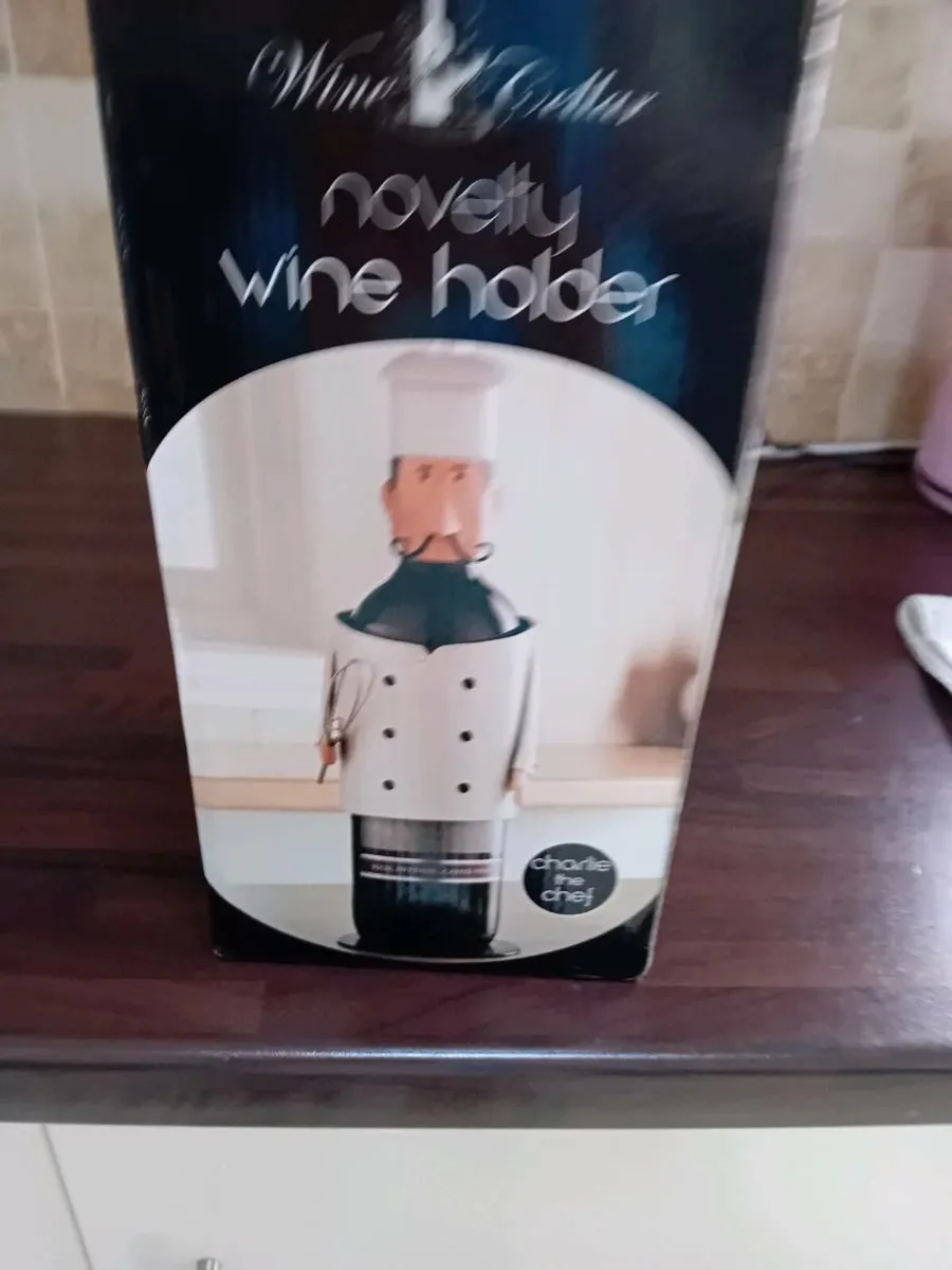 WINE HOLDER NEW BOXED - Image 1