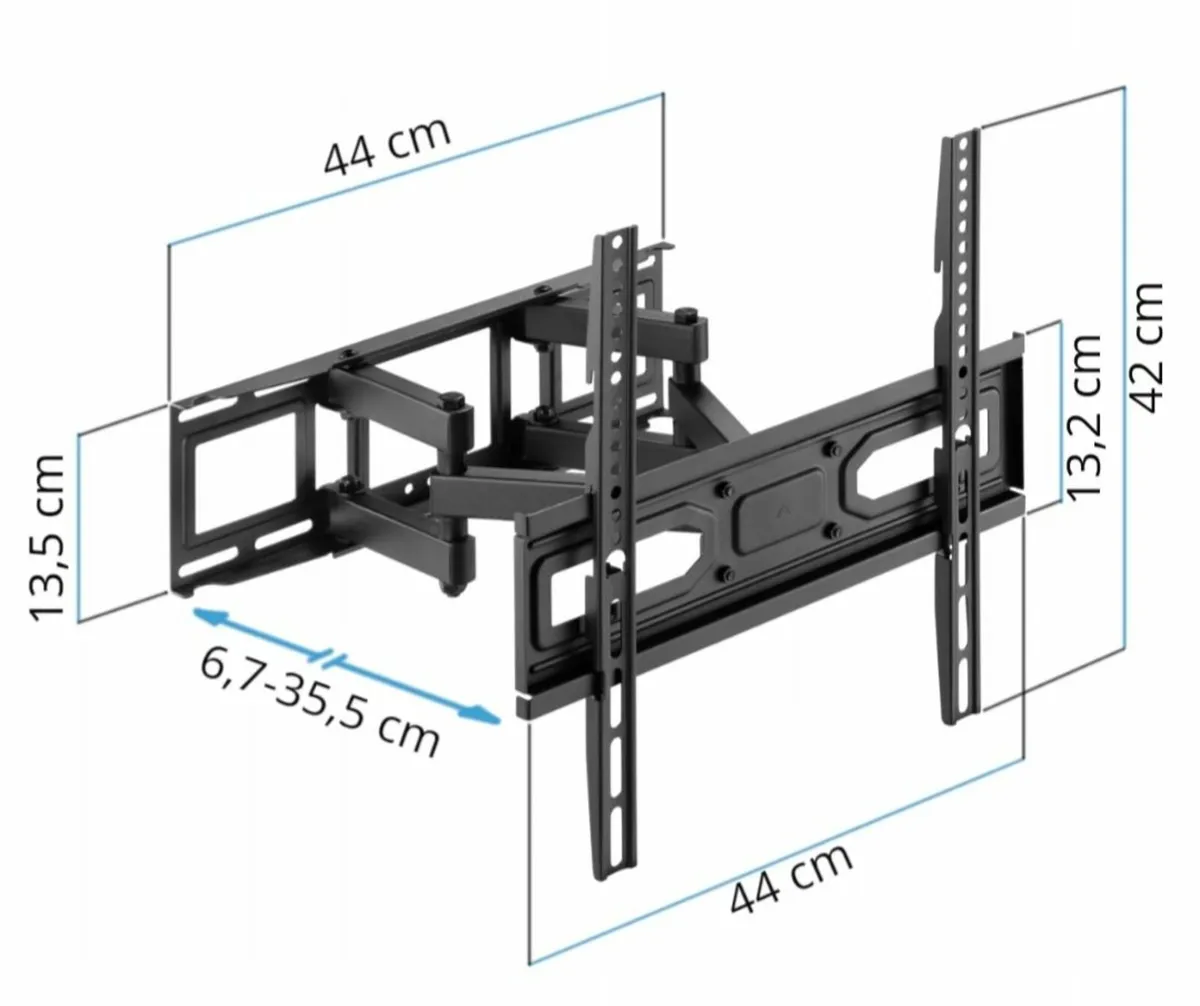Tv Wall Mount Bracket Tilt Swivel Motion 32"-70" - Image 2