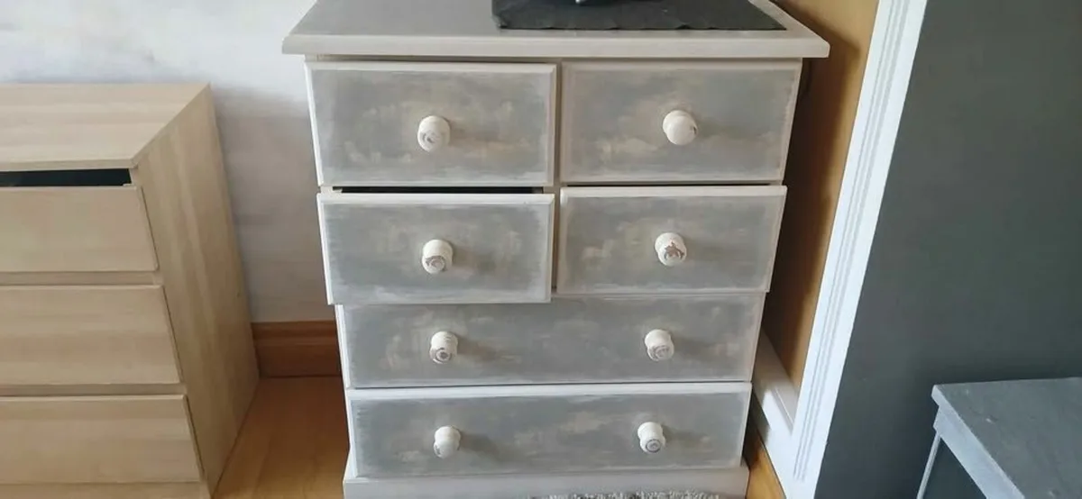 wooden chest of drawers - Image 2