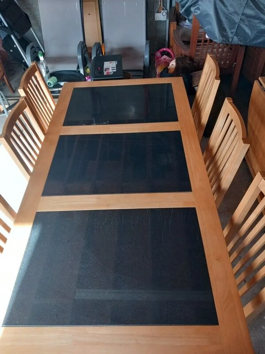 table and chairs.Solid wood - Image 1