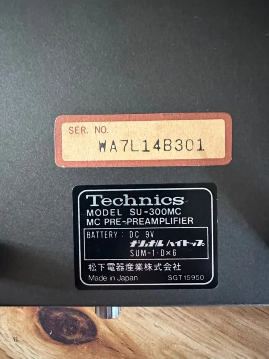 Technics SU-300MC MC Cartridge Head Amplifier phon - Image 2