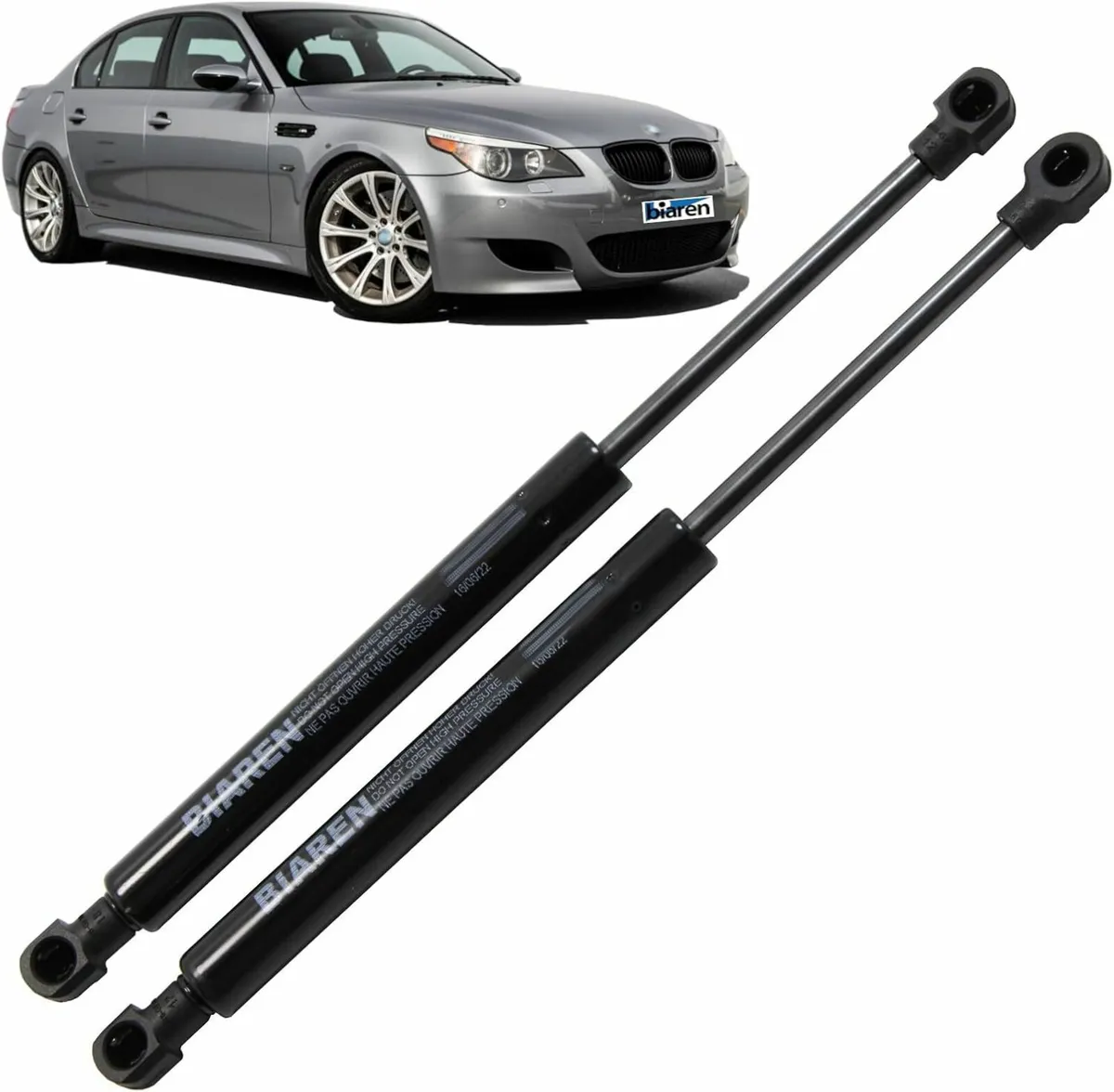 2x Front Bonnet Gas Struts Springs For BMW 5 Serie