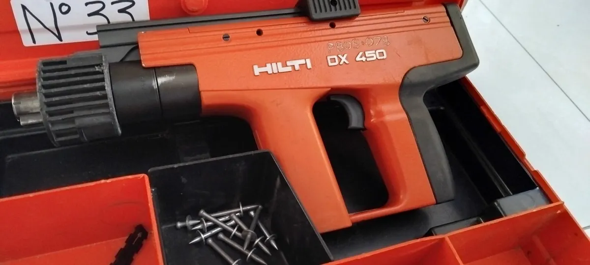 Hilti DX450 Powder Actuated Nail Gun "Serviced" - Image 1