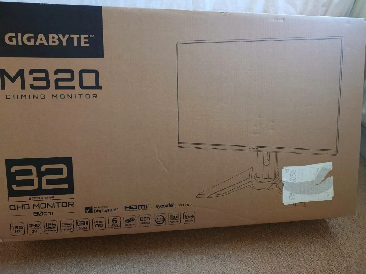 Gigabyte M32Q 32”165Hz(170-OC)2K QHD GamingMonitor - Image 1