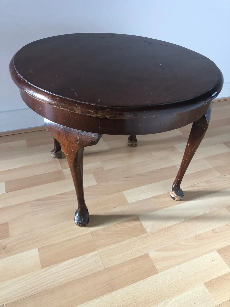 Coffee Table Solid Mahogany mid century - Image 2