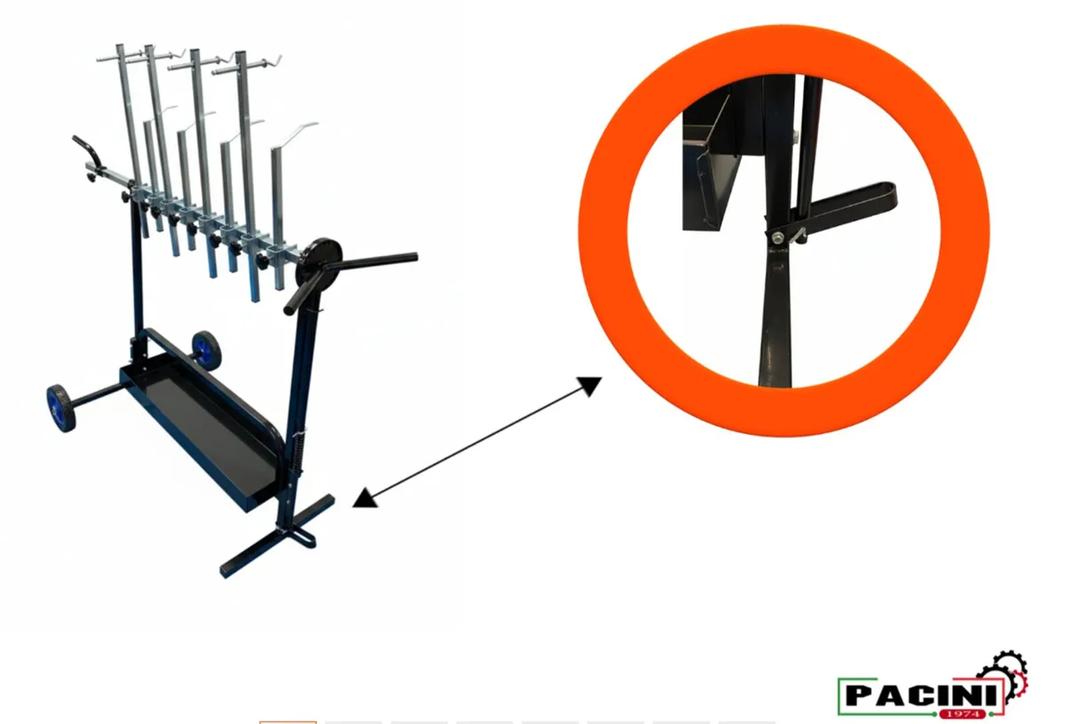 Universal Mobile Rotating Paint Panel Stand - Image 2