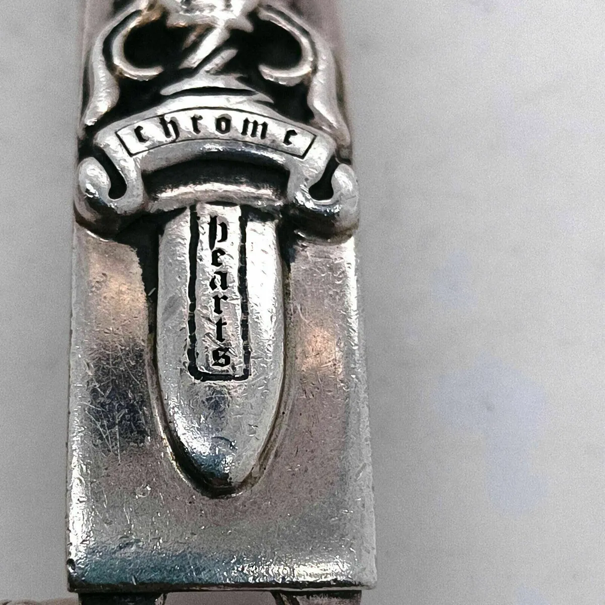 Chrome Hearts Heavy Silver Bracelet Dagger - Image 3