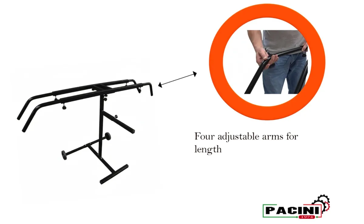 Adjustable Mobile Bumper Paint Stand - Image 4