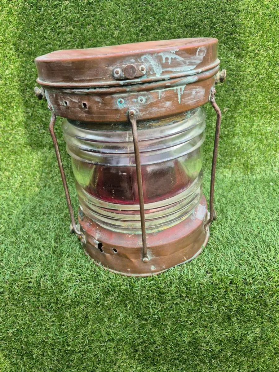 Vintage ships lantern - Image 1