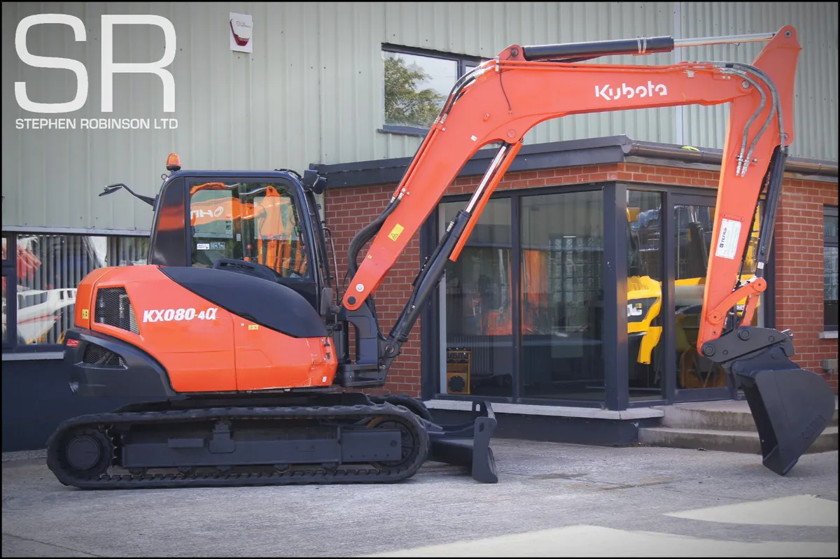 2018 Kubota KX080-4 A - Image 2