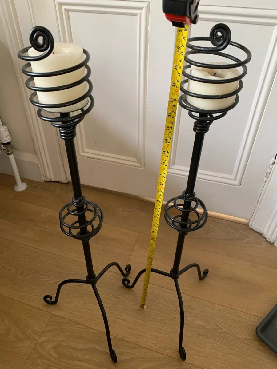 2 black Candlesticks - Image 2
