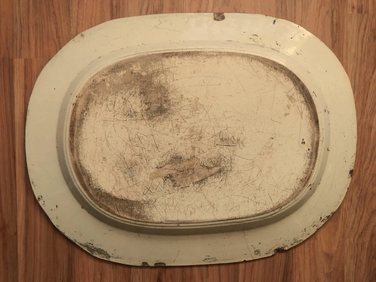 Vintage Large Blue and White Serving Platter - Image 4