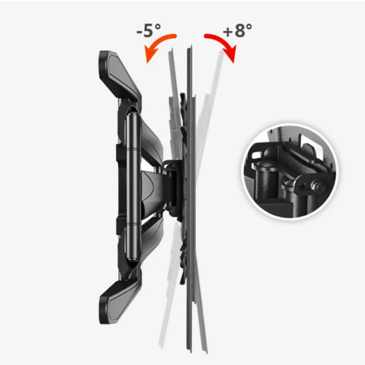 Tv Wall Mount Bracket Tilt Swivel Long Arm 45"-70" - Image 4