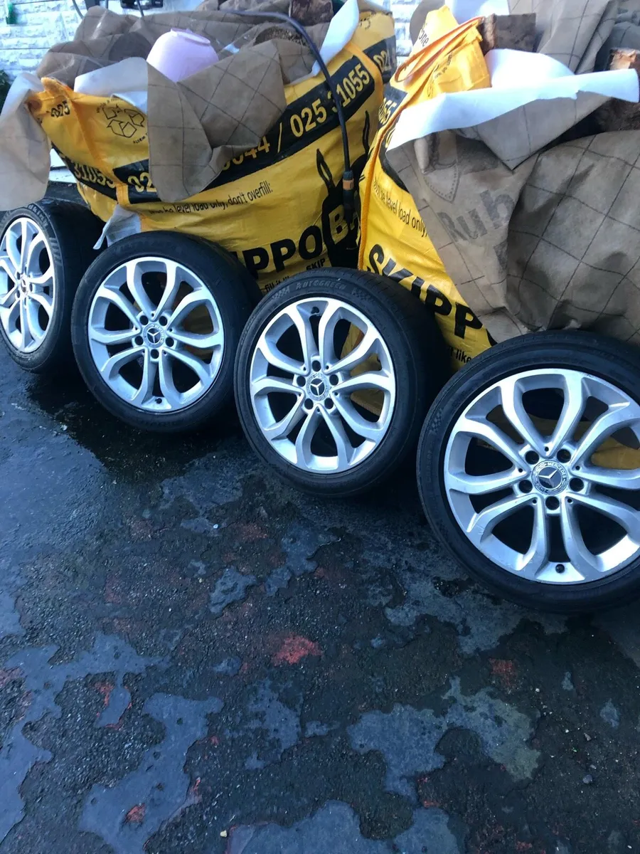 4 Mercedes Rims With Tyres - Image 2