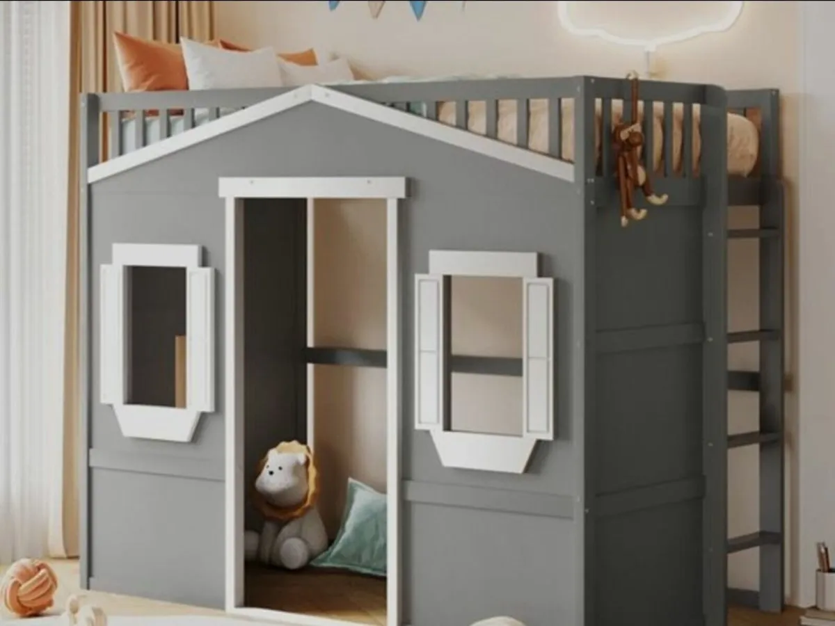Kids Bed Play House Loft High Sleeper