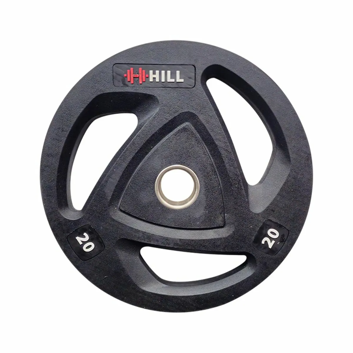 Rubber Tri Grip Olympic Weight Plates - Gym - Image 2
