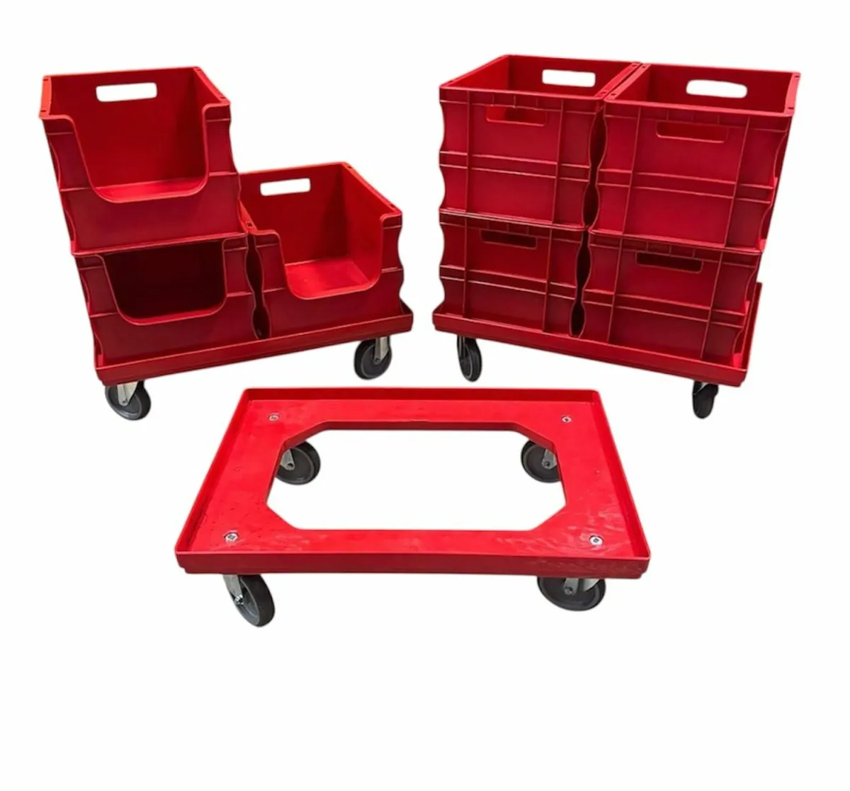 Box of 6x trolleys - Image 3
