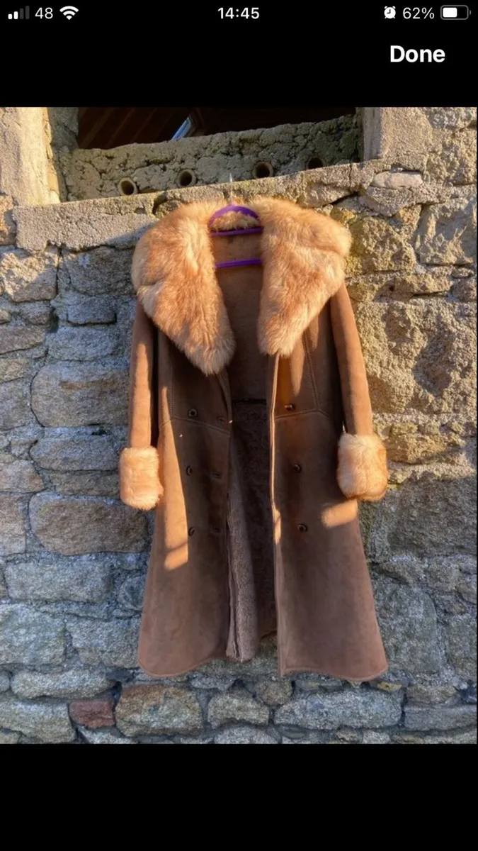 Vintage Morlands Lambskin Coat - Image 1