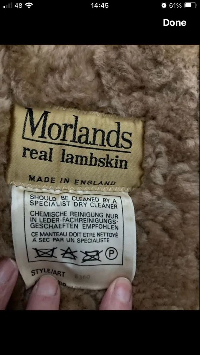 Vintage Morlands Lambskin Coat - Image 2