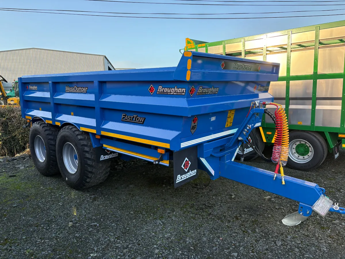 Broughan 16 Tonne Dump Trailer New Holland Blue - Image 2