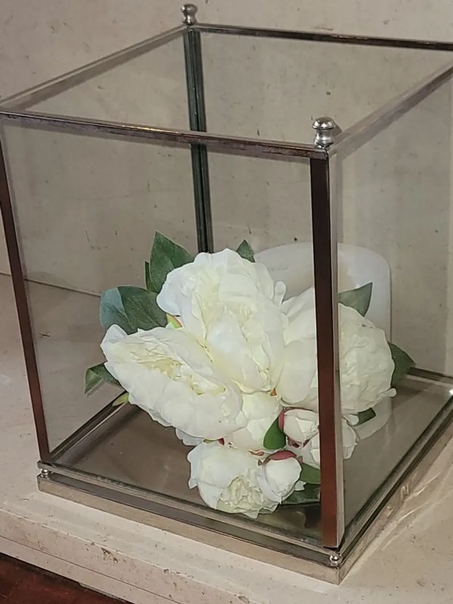 Lantern/glass display x 2  Meadows & Byrne - Image 3