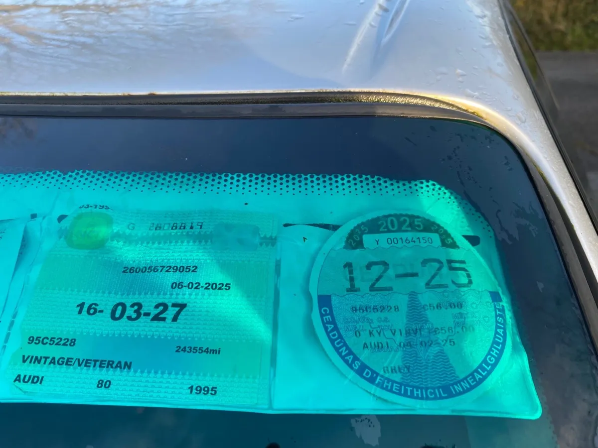 1995 AUDI 80 1.9TDI NCT 3/27 TAXED 12/25 - Image 3