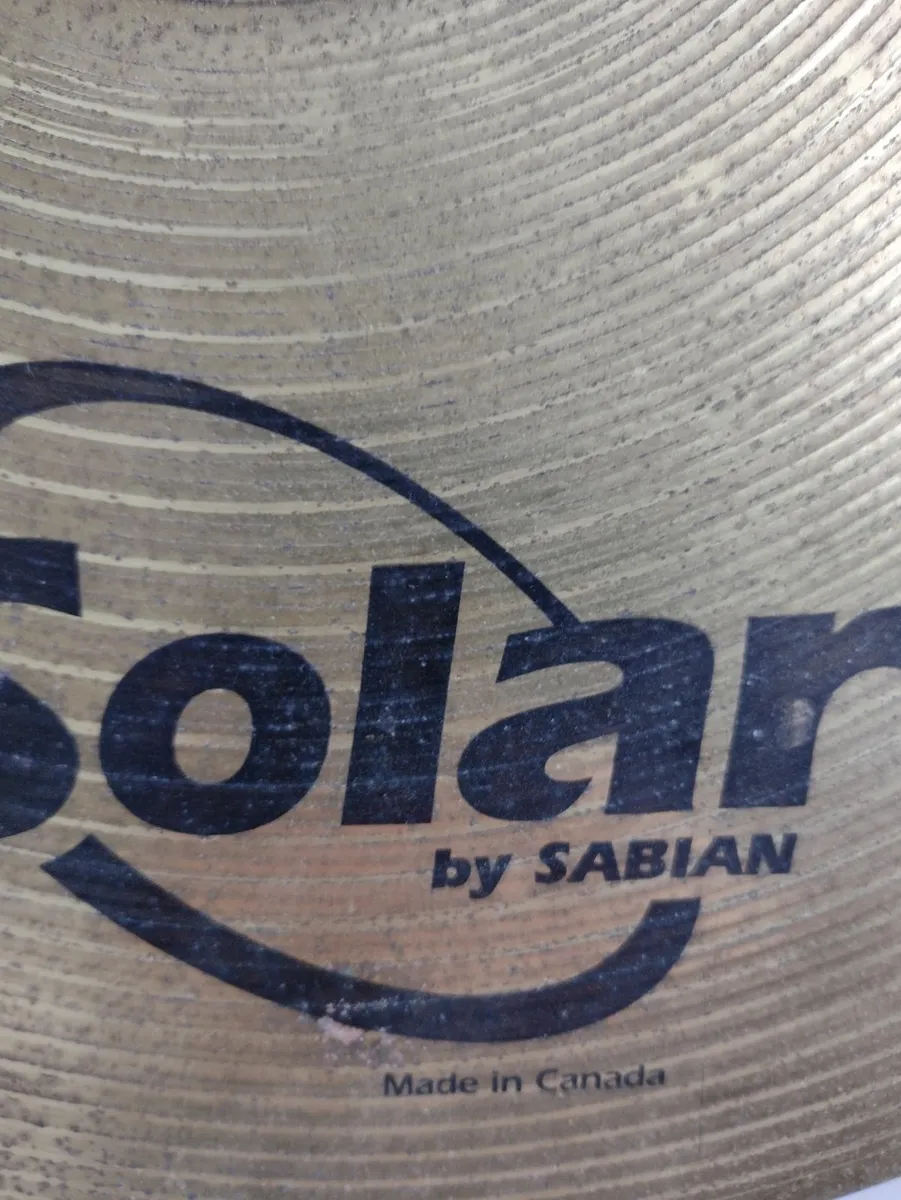 Sabian Solar crash cymbal. - Image 1
