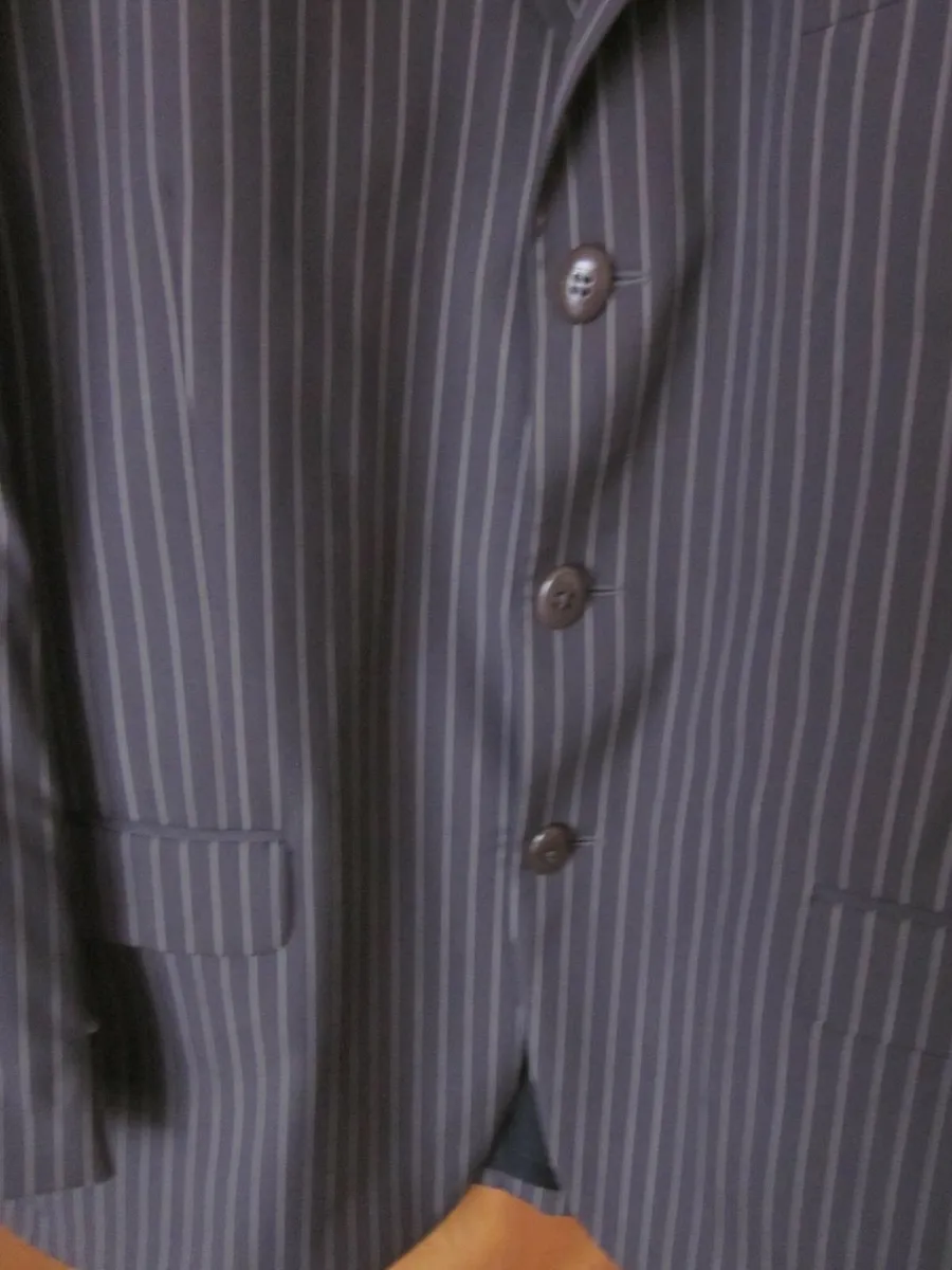 Eden Park Town Jacket/Blazer Grey Pinstripe S46 - Image 2