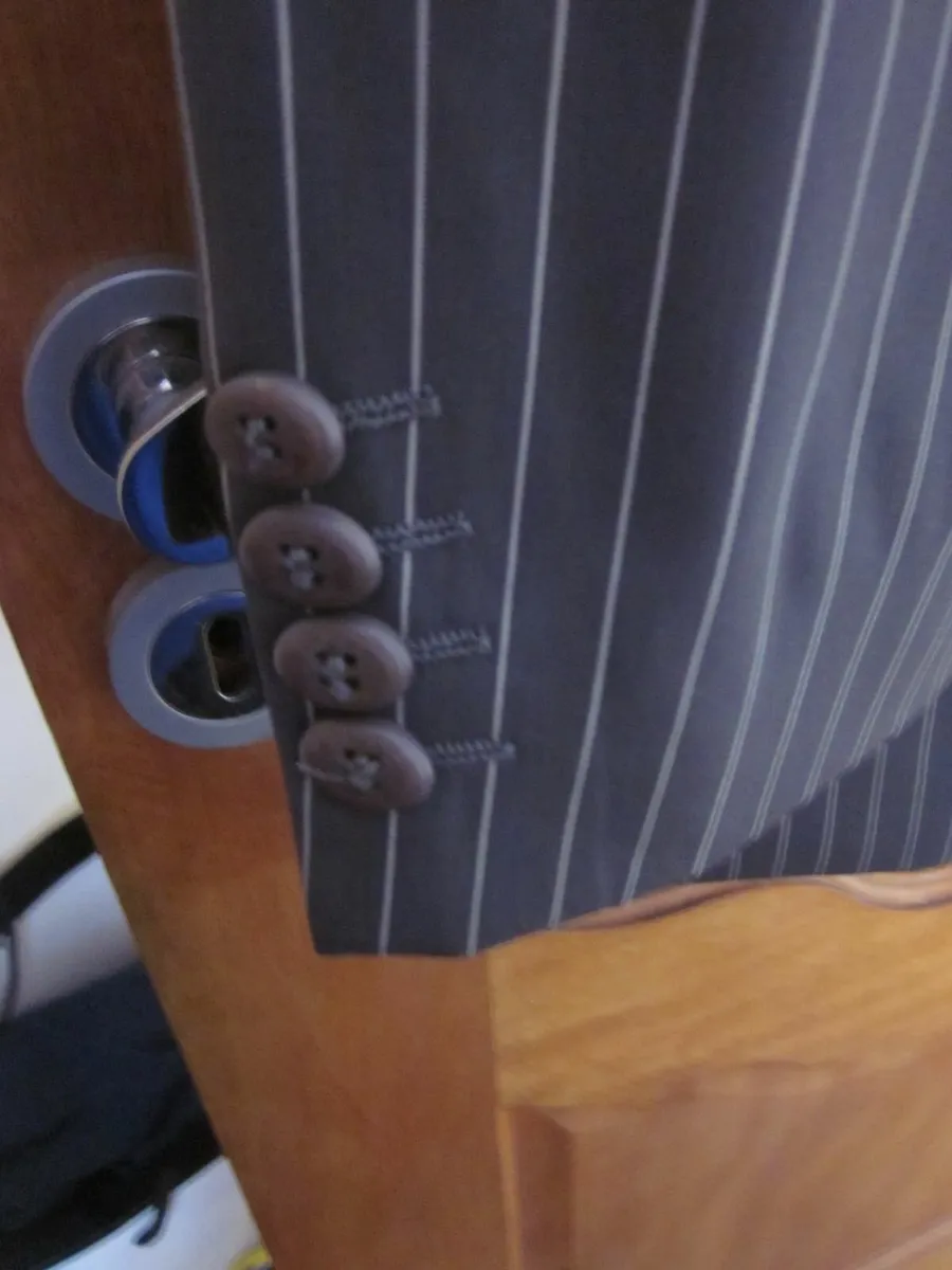 Eden Park Town Jacket/Blazer Grey Pinstripe S46 - Image 4