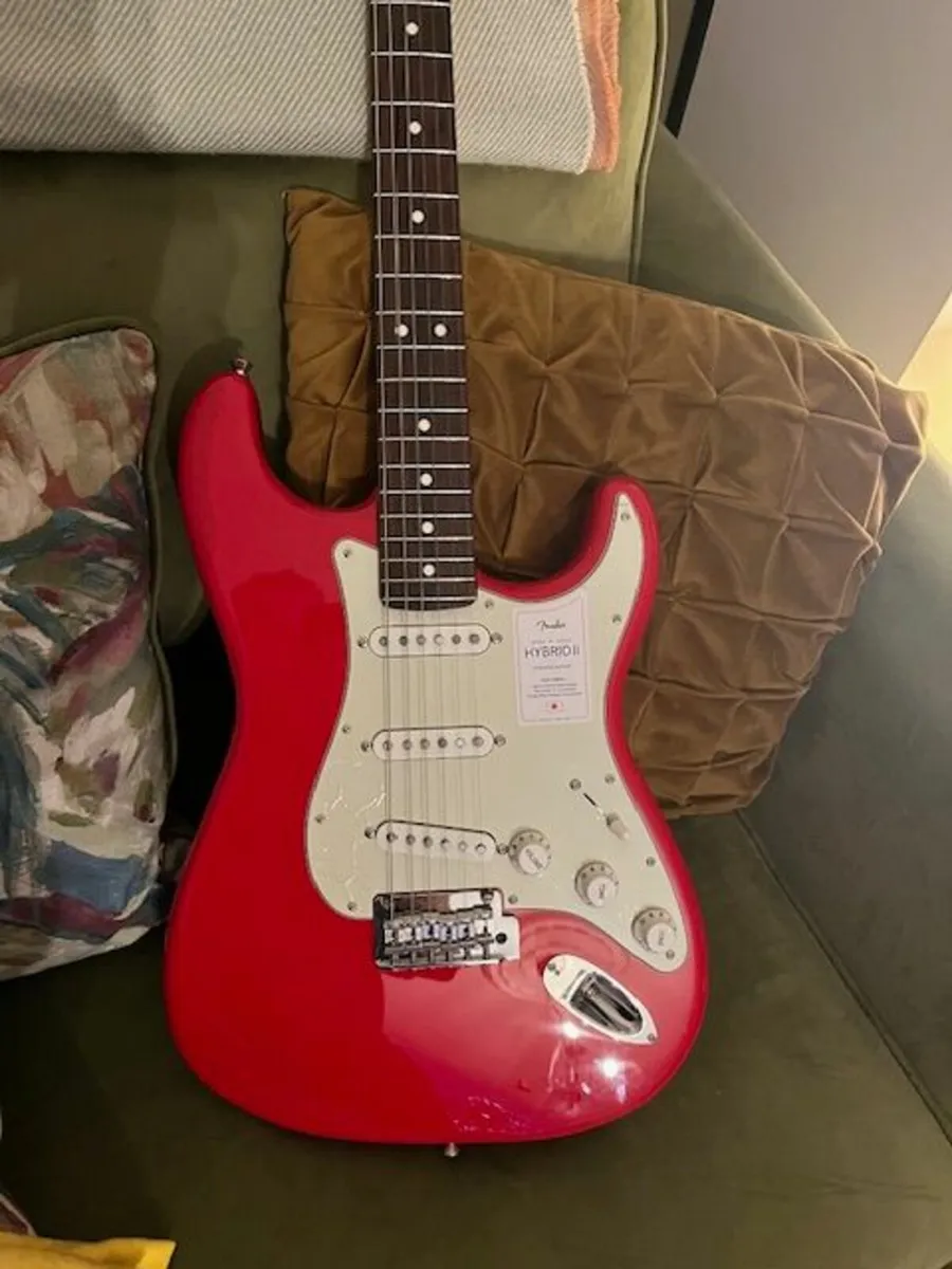 Fender Stratocaster Japan Hybrid ii  in Modena Red - Image 1