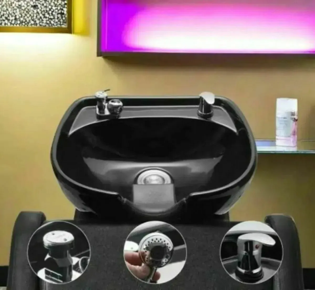 Salon Spa Backwash Chair – Durable with Footrest - Image 4