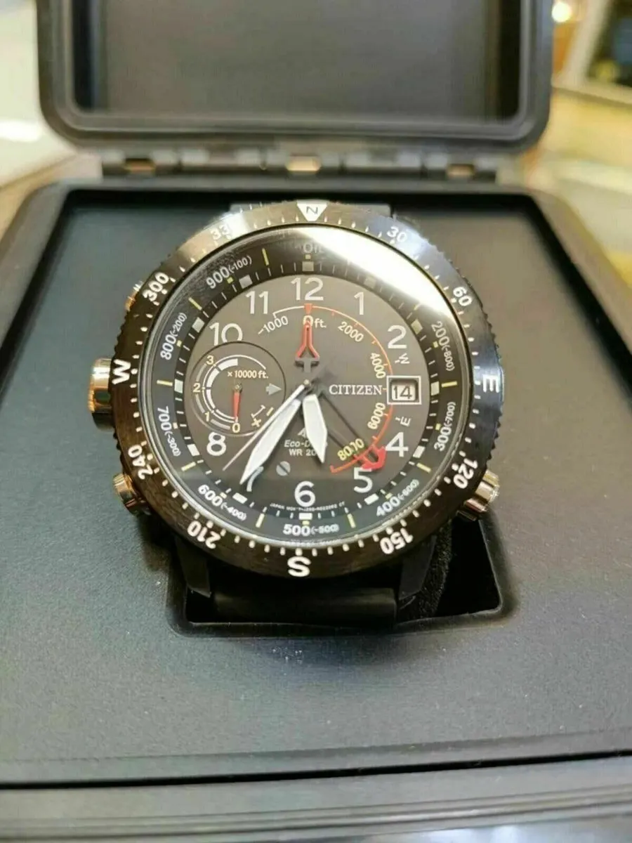 Citizen Eco-Drive Altimeter Watch with Box - Image 1