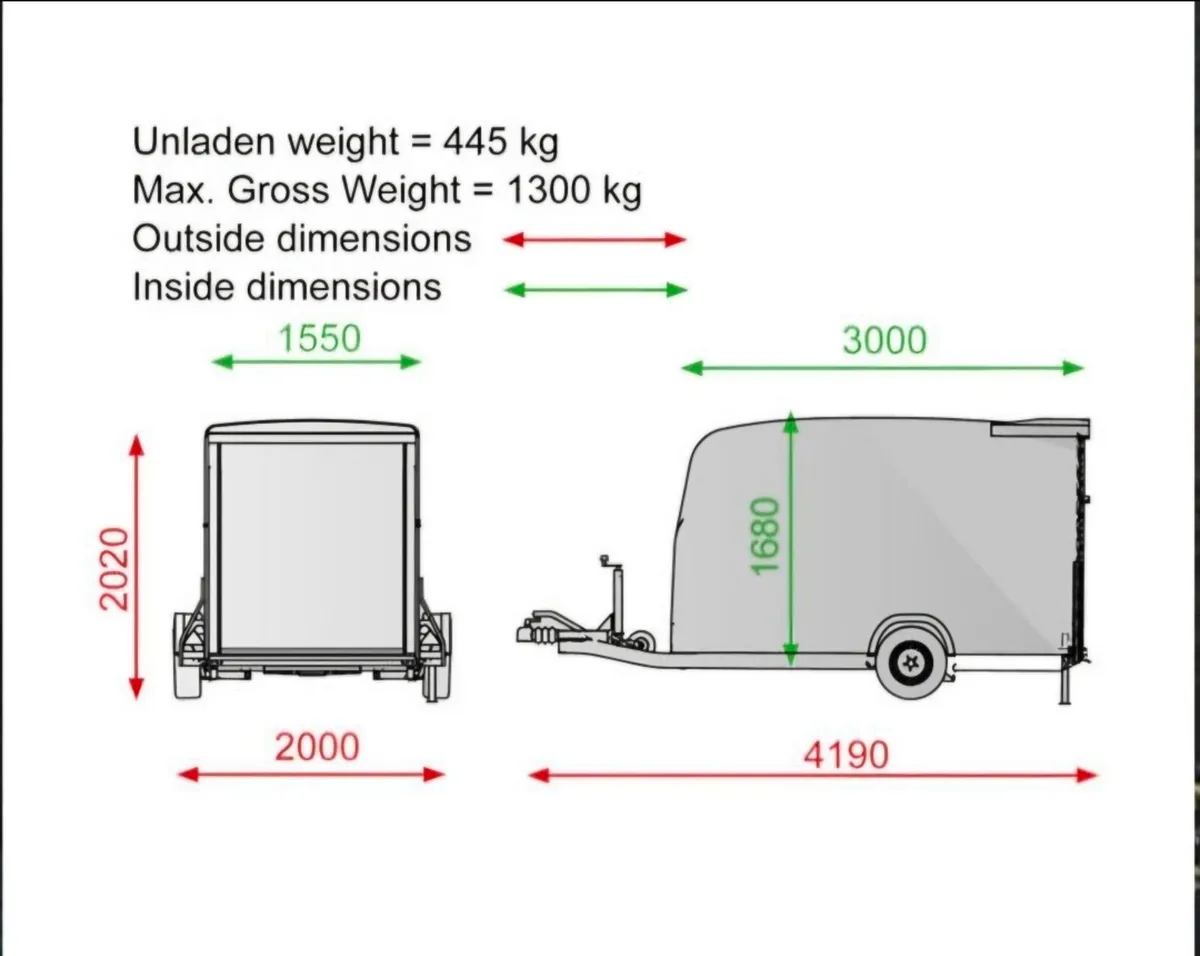 DEBON CARGO 1300 BOX TRAILER - Image 4