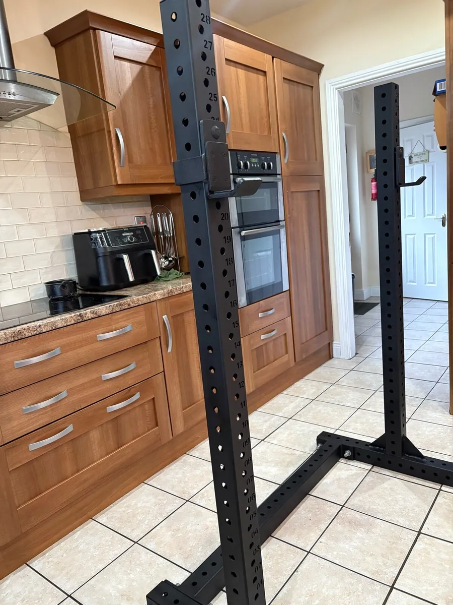 APOLLO SQUAT RACK, VERY HEAVY, SELL 1/2 PRICE NEW! - Image 4