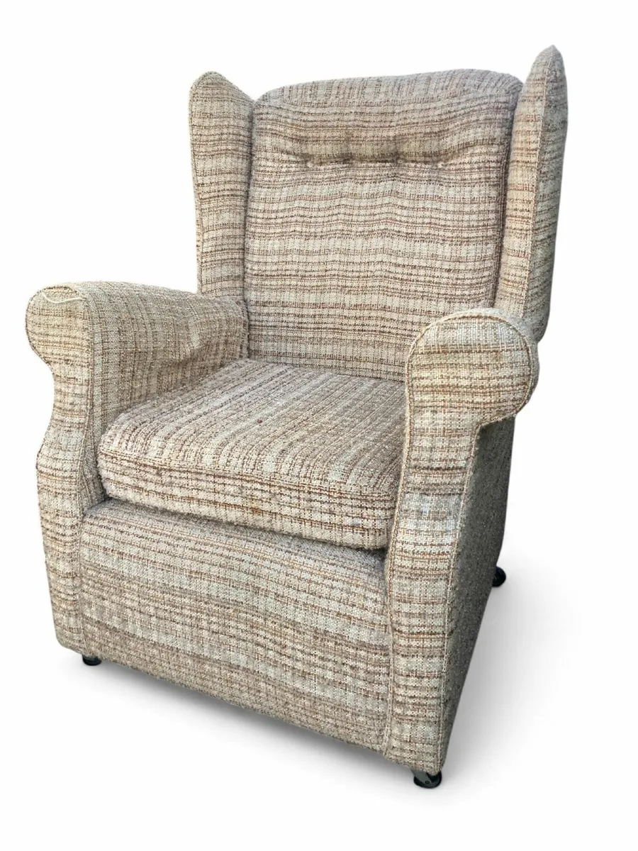 Wing Back Armchairs - Vintage x 2 - Image 3