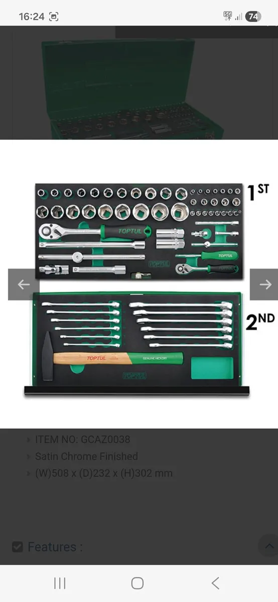 Toptul Toolbox 99 piece - Image 2