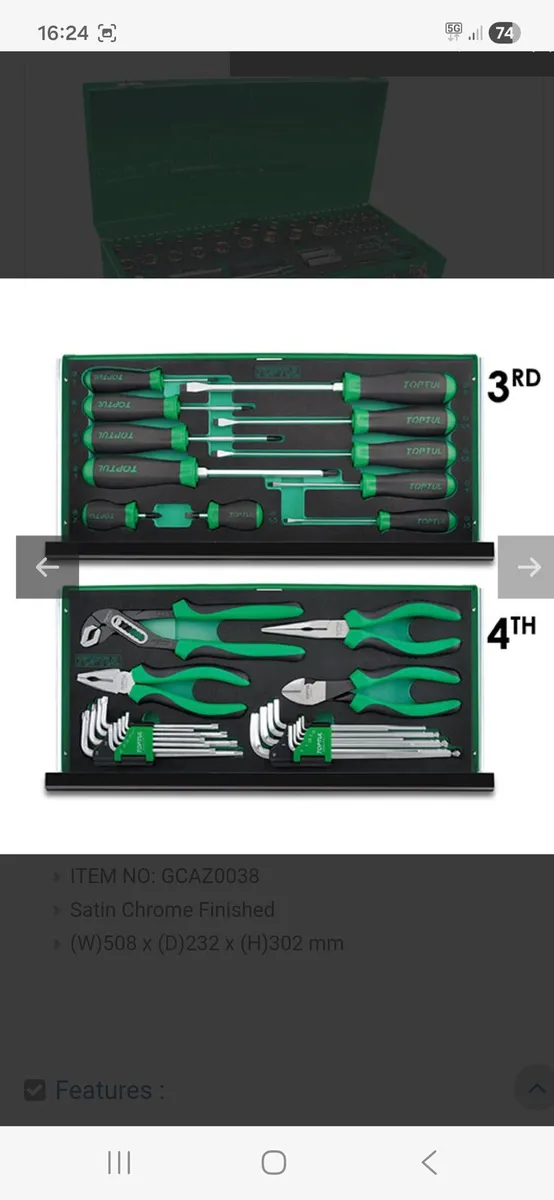 Toptul Toolbox 99 piece - Image 3