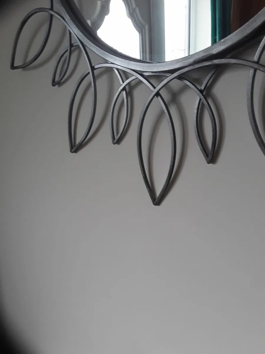 Large vintage mirror wrought iron frame - Image 3